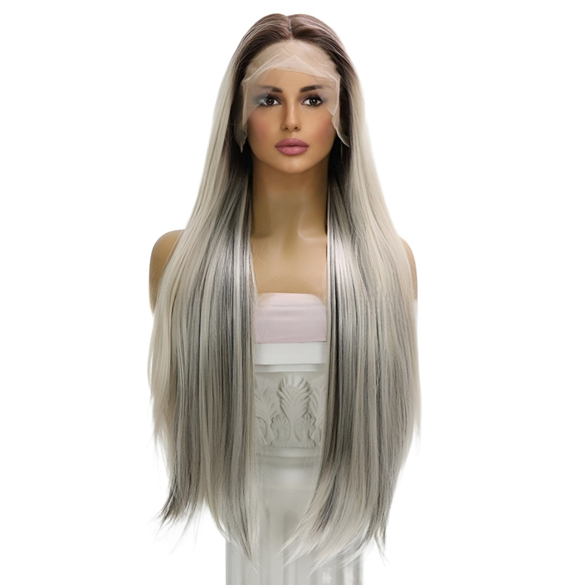 Fashion Lace Front Wig Light Brown Straight Hair Wig Hot-Selling Wig