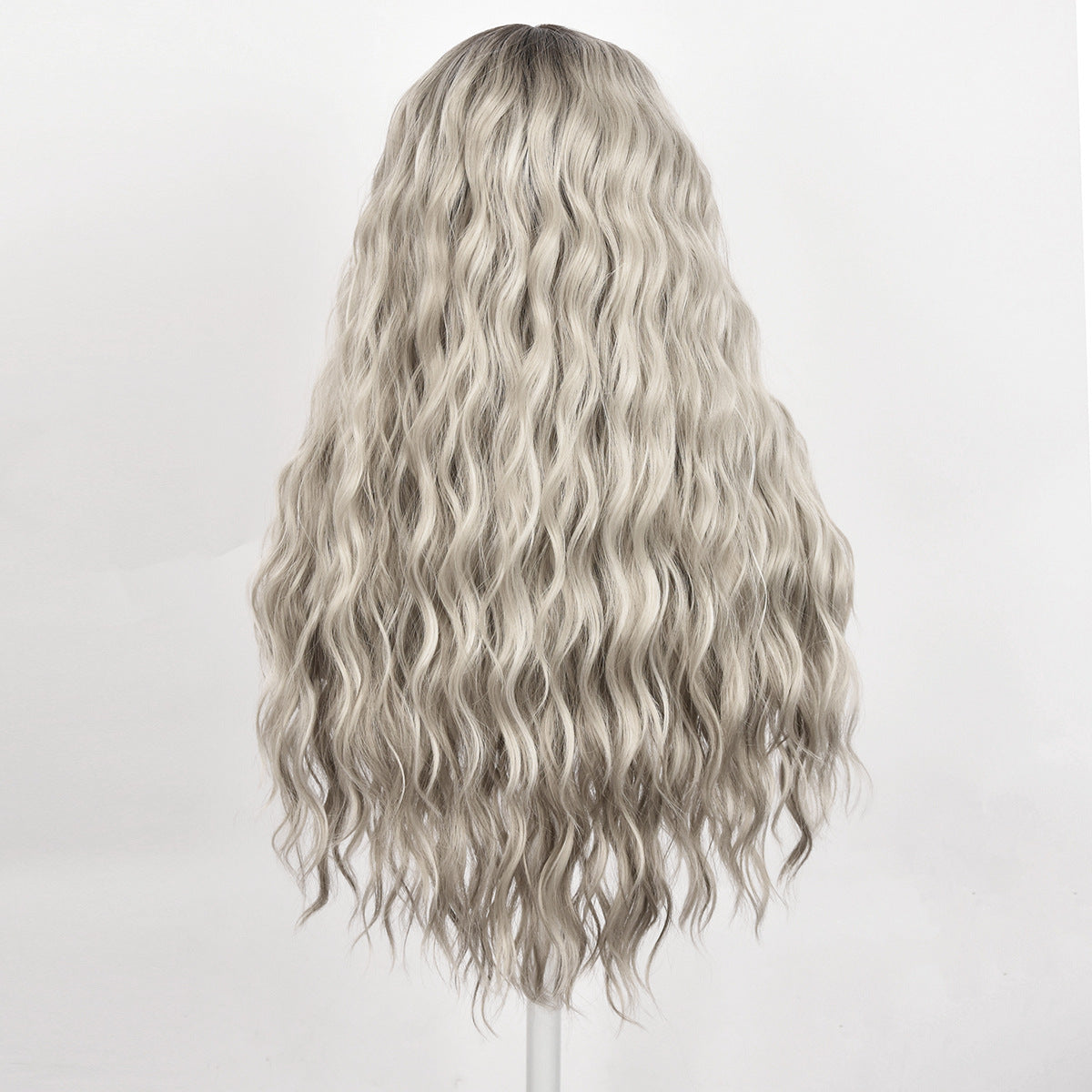 Fashion Front Lace Wig High-Grade Gray Curly Wig Hot-Selling Wig