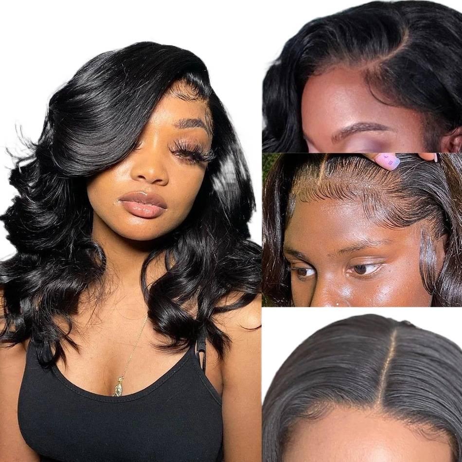 New Wig Women's Wig Small Lace Side Part H Brown Natural Long Curly Wig Cap