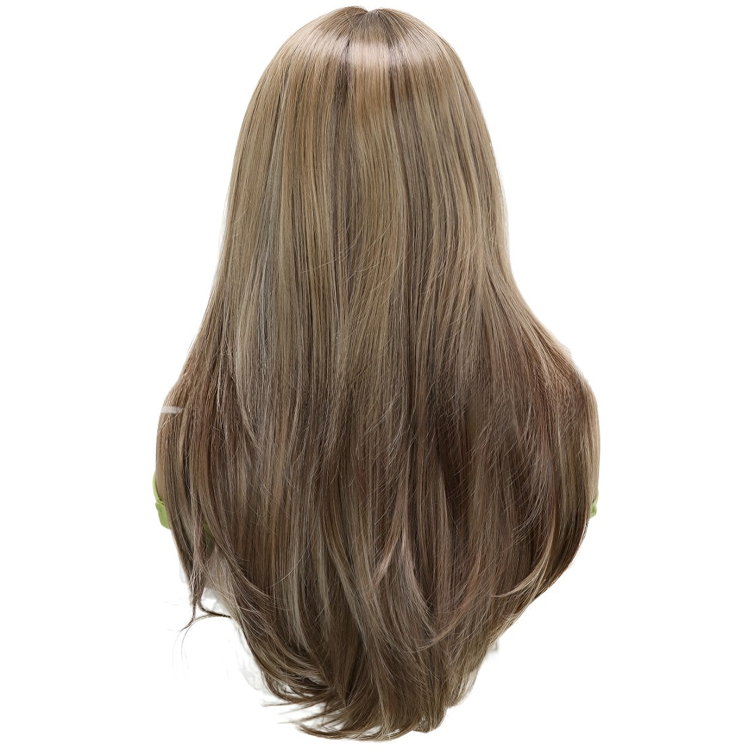 Fashion Wig Black and Gold Gradient Curly Wig Popular Wig