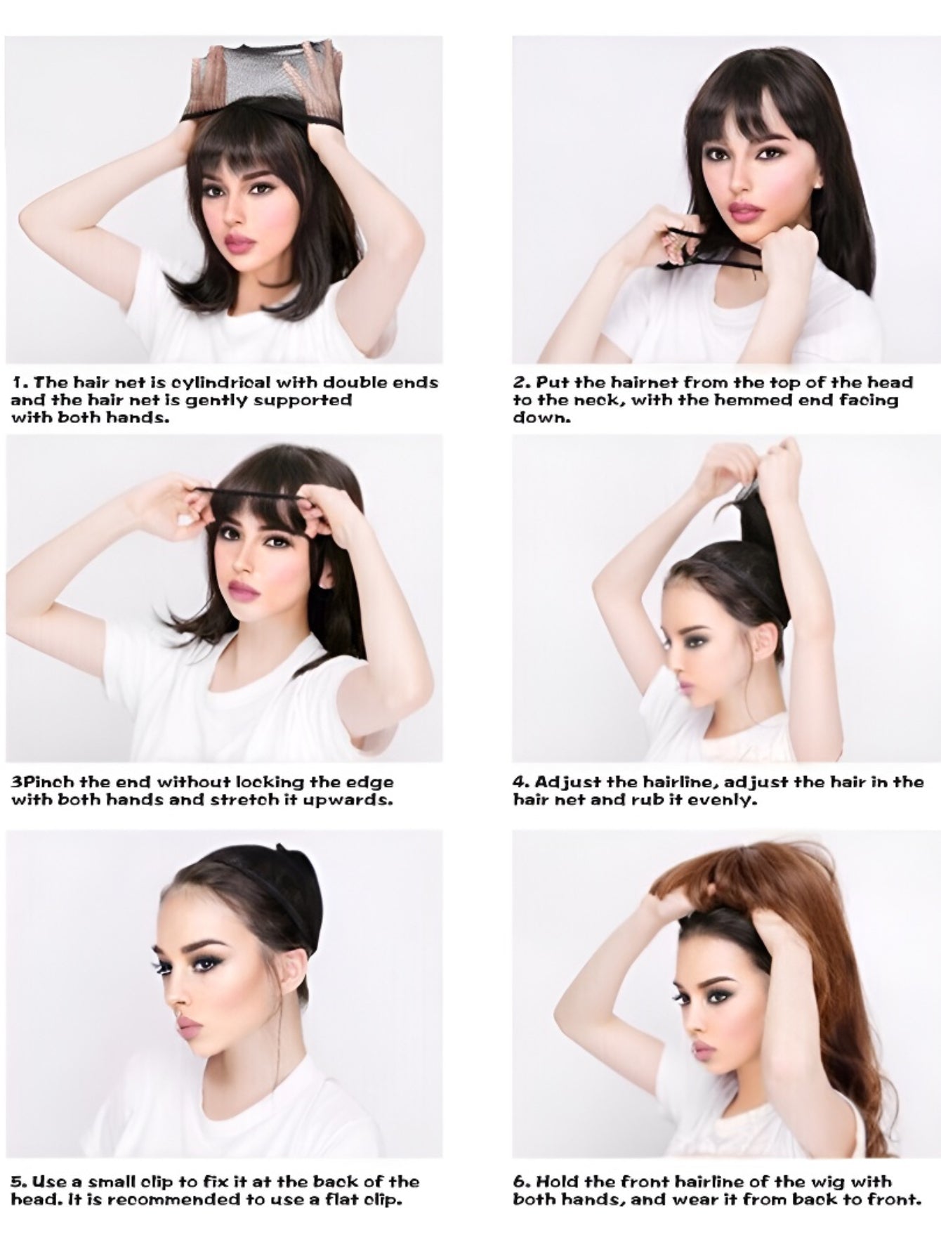 Front Lace Wig for Women Black Long Curly Wig Wig Half Hand-Woven Lace Headpiece