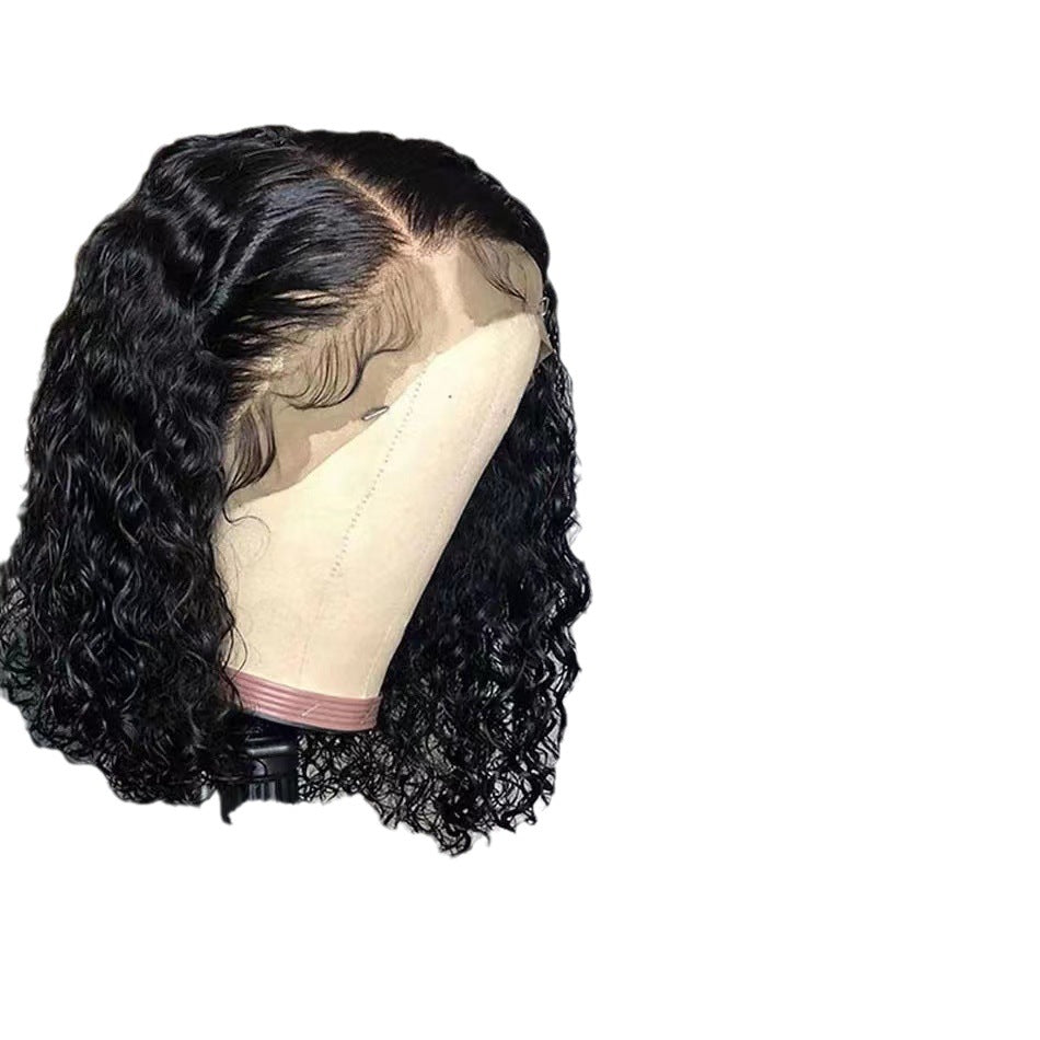 Wig Lace Front Hot-Selling Small Curly Wig Lace Cap Wig