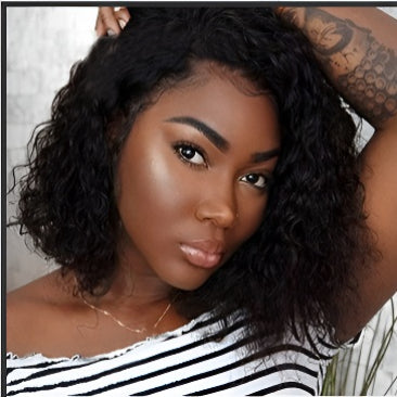 Short Curly Wig Hai Wig for Women Short Curly Hair Front Lace Wig Full Head Wig