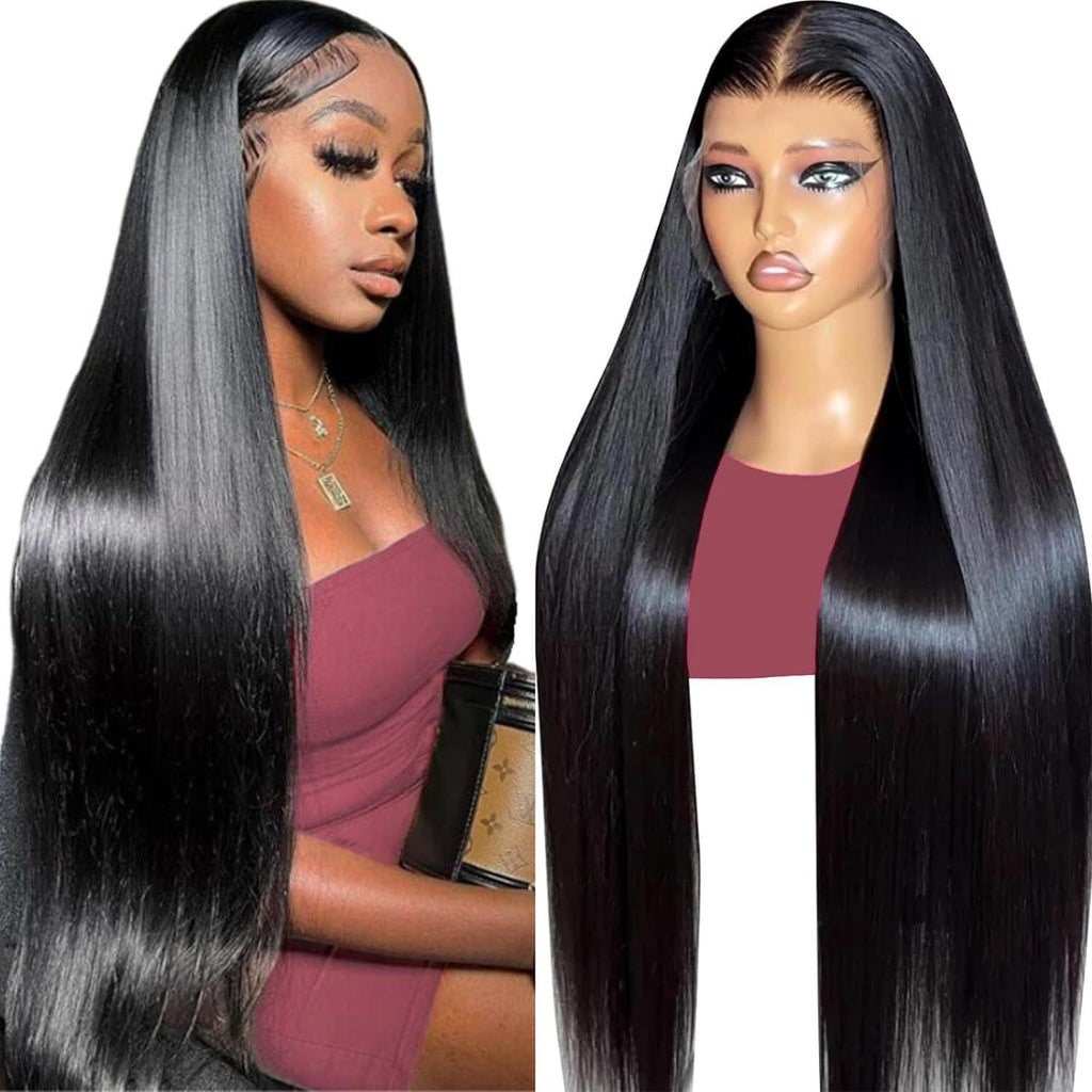 Hot Sale Black Long Straight Hair 13*4 Lace Wig Free Parting Wig