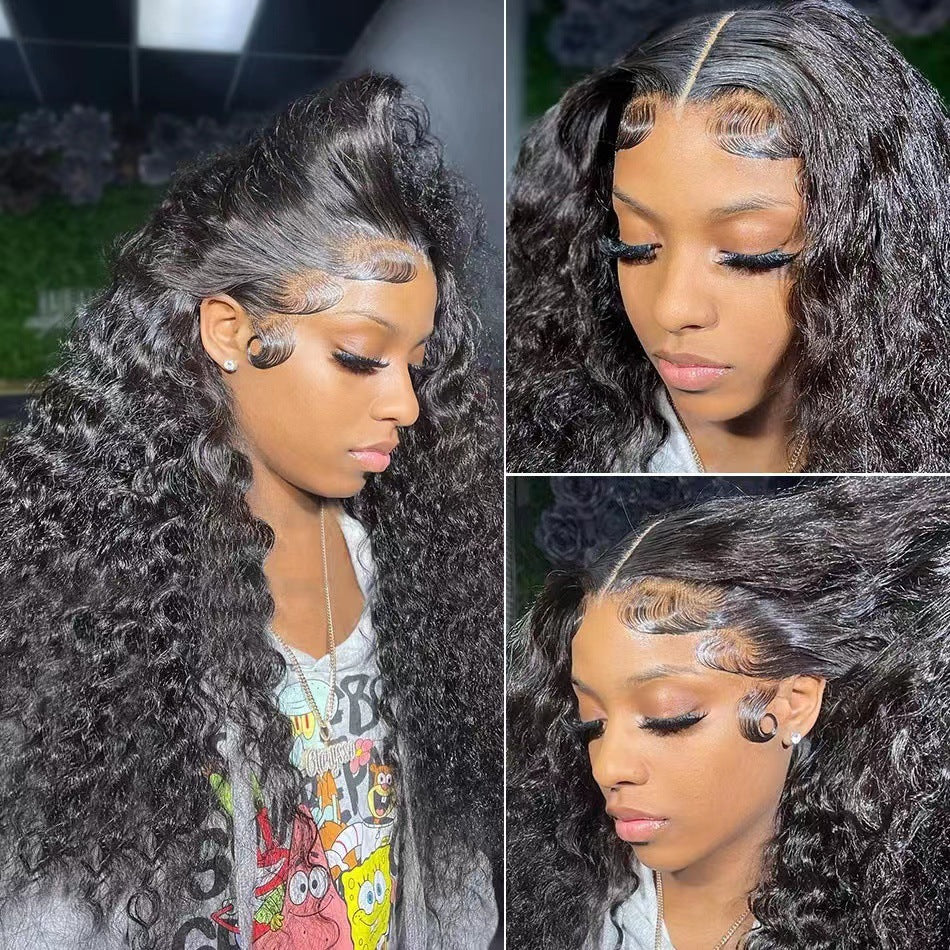 Wig Lace Front Hot-Selling Small Curly Wig Lace Cap Wig