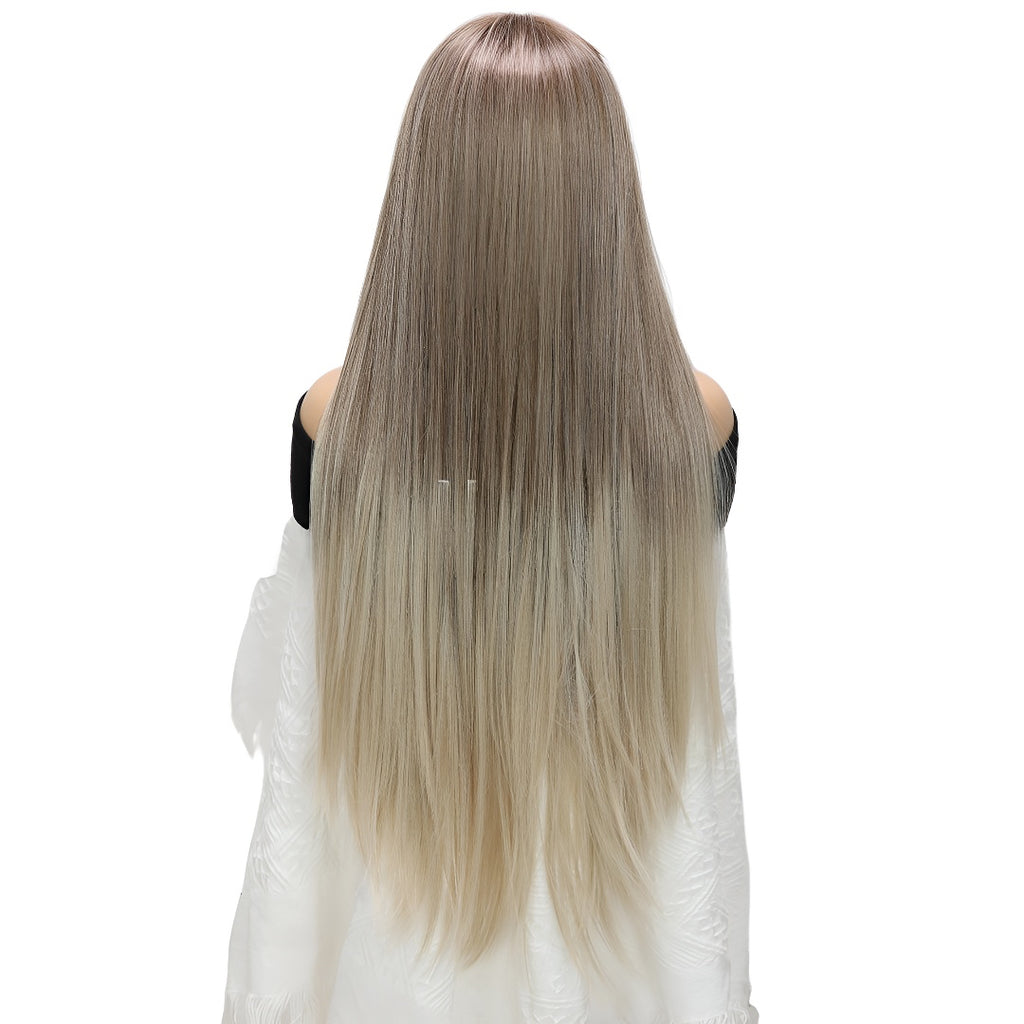 Fashion Front Lace Wig Gray Straight Hair Wig Hot-Selling Wig