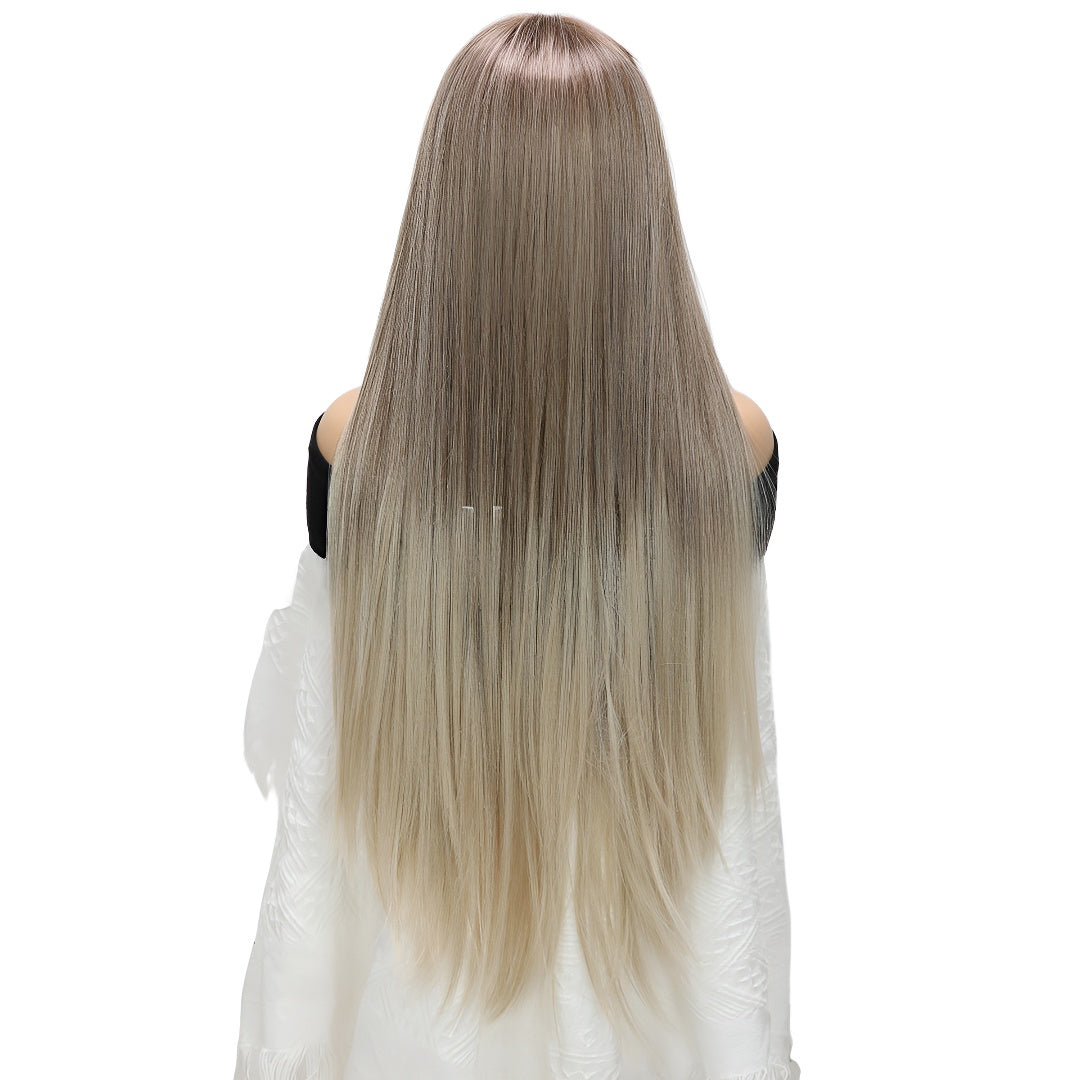 Fashion Front Lace Wig Gray Straight Hair Wig Hot-Selling Wig