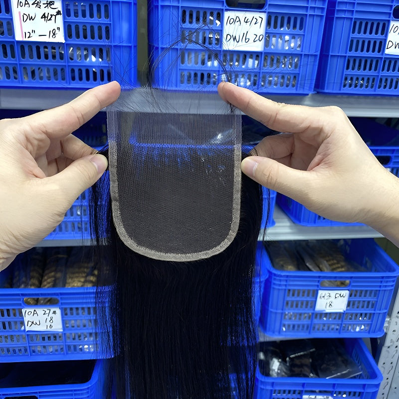 Real Human Hair Wig Hair Block 613 Transparent Lace Human Hair Women's Permable and Dyeable Hairpiece