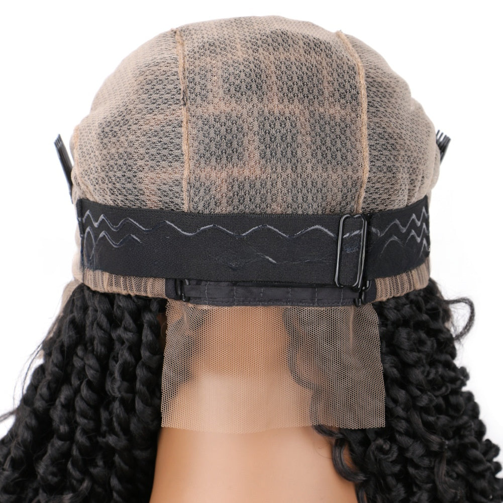 Full Lace Air Three-strand Braid Flyaway Wig Braided Lace Wig Hand Crochet Lace Wig