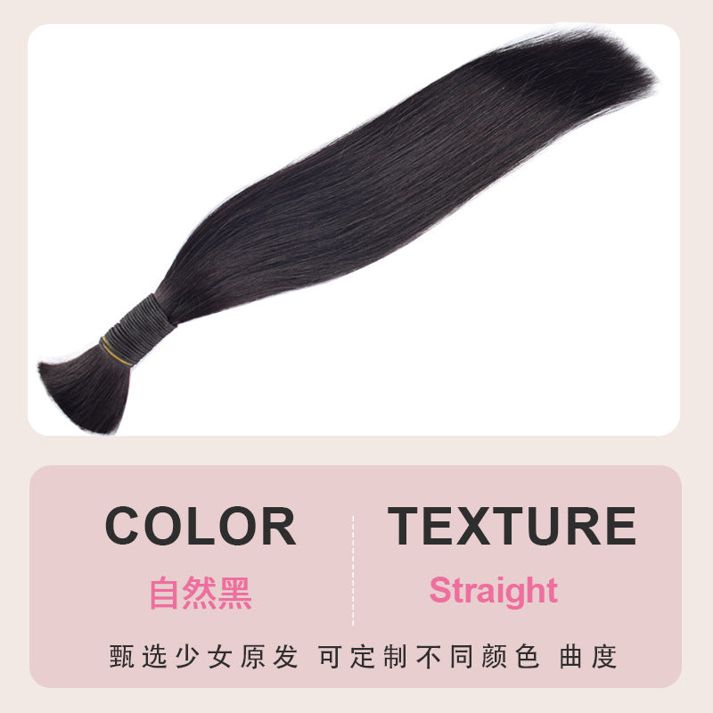 100% Human Hair Braiding Bulk Hair Real Hair Wig Human Hair