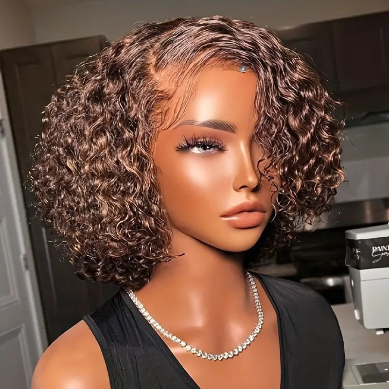 Hot-selling Front Lace Small Curl Wig Cap Fashionable Front Lace Wig Cap