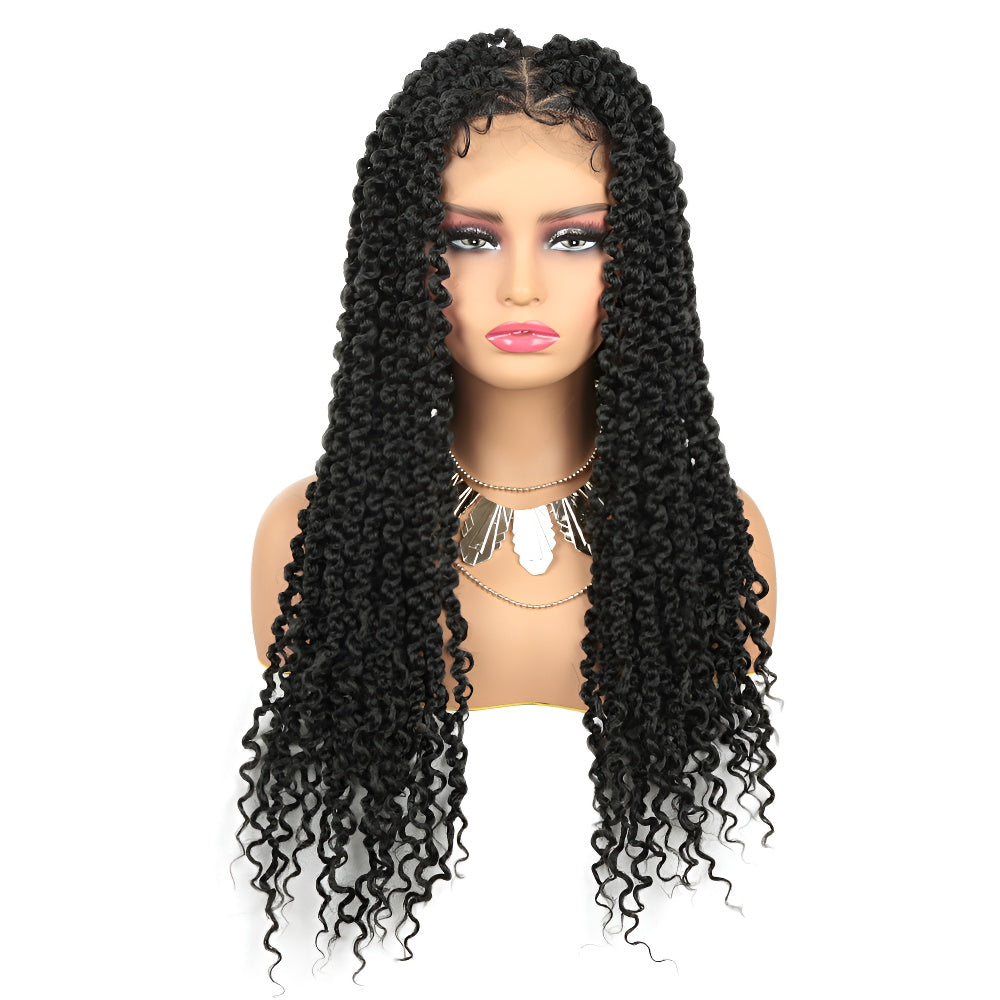 3 Hand-Woven Wig Headband Braids Women's Dreadlocks Goddess Locs Three-Strand River Locs