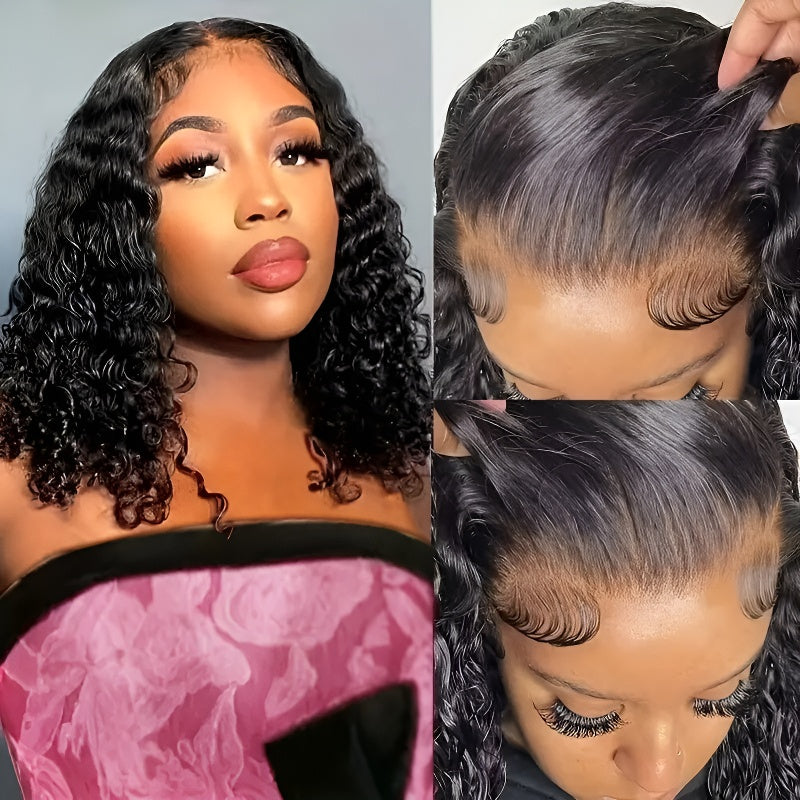 Front Lace Wig Fashion Small Curly Short Curly Hair Natural Hairpiece