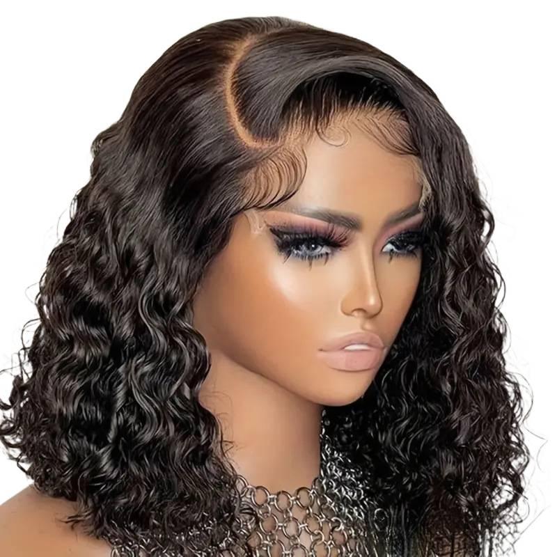 Hot-Selling Lace Front Wig Women's Small Curly Short Hair Afro Black Universal Full Wig