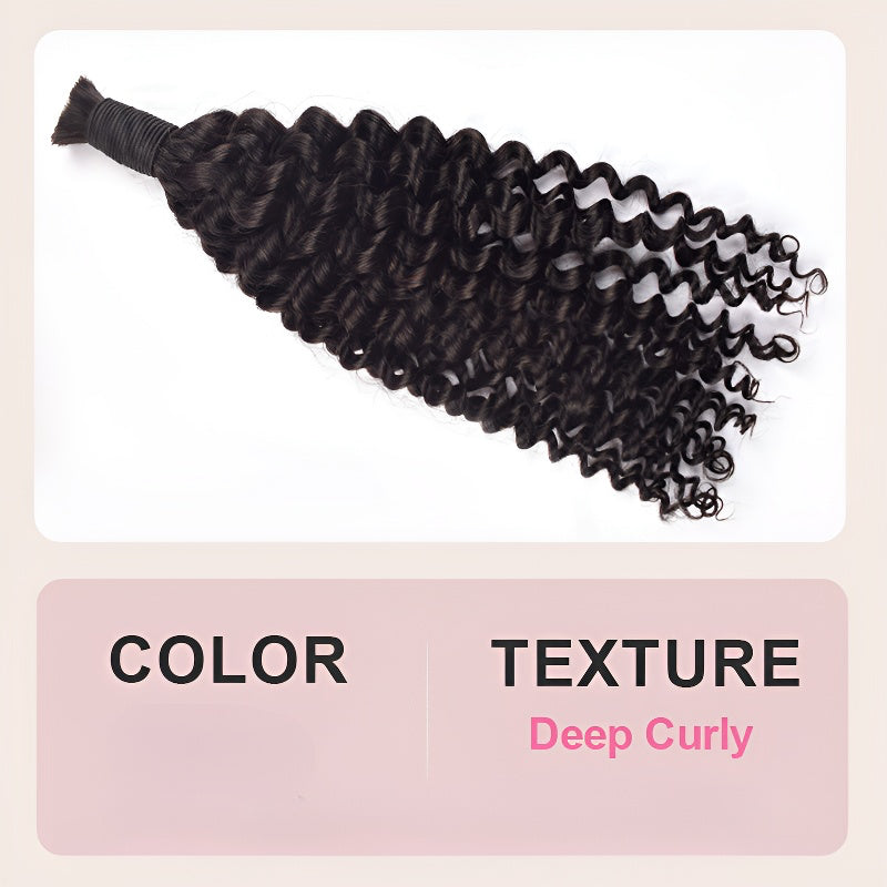 100% Human Hair Braiding Bulk Hair Real Hair Wig Human Hair