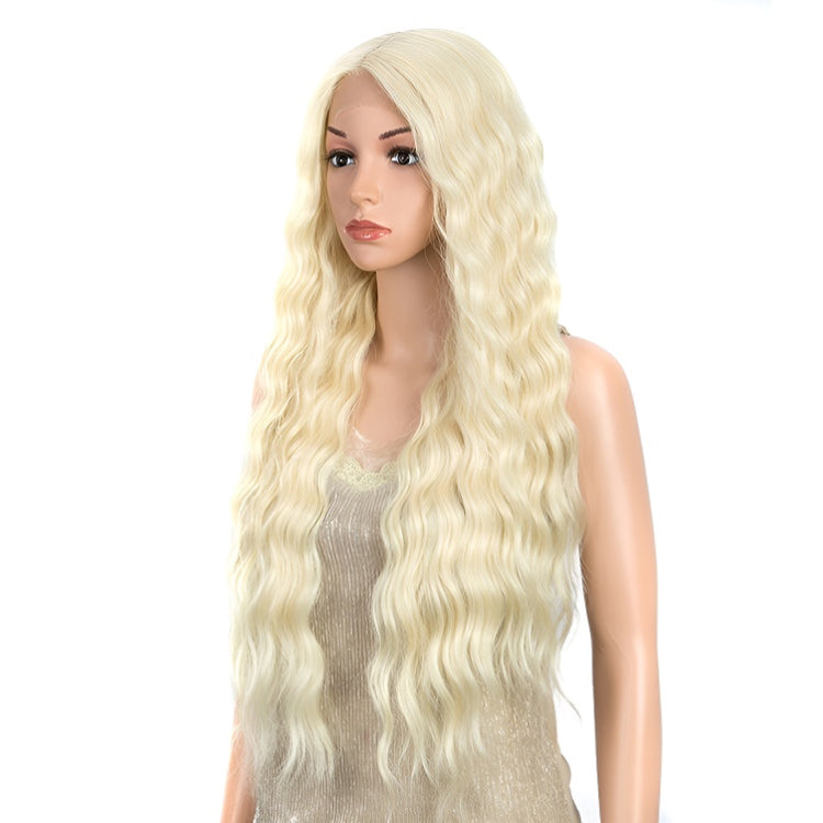 Hot Selling Long Water Wave Fashion Curly Hair Front Lace Wig Cosplay Fashion Wig