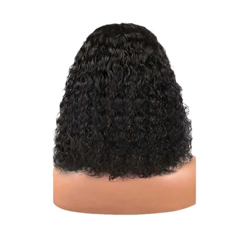 Hot-Selling Lace Front Wig Women's Small Curly Short Hair Afro Black Universal Full Wig