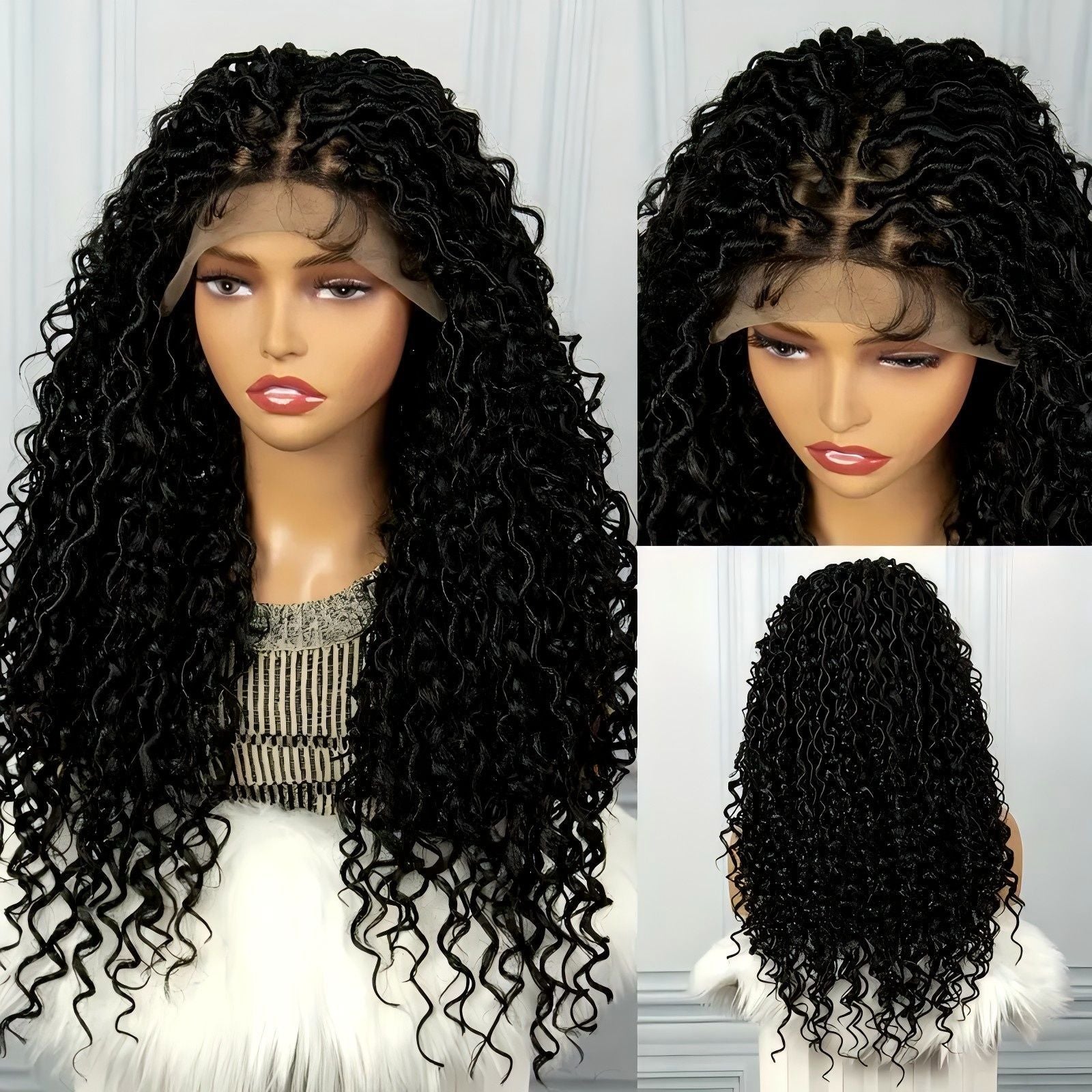 Hot-Selling Full Lace New Goddess Locs Braids Wig