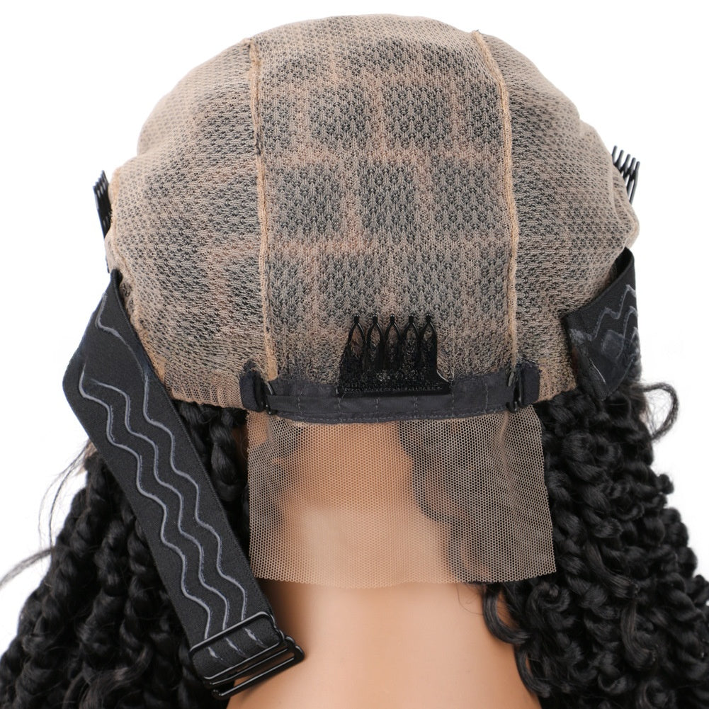 Full Lace Air Three-strand Braid Flyaway Wig Braided Lace Wig Hand Crochet Lace Wig