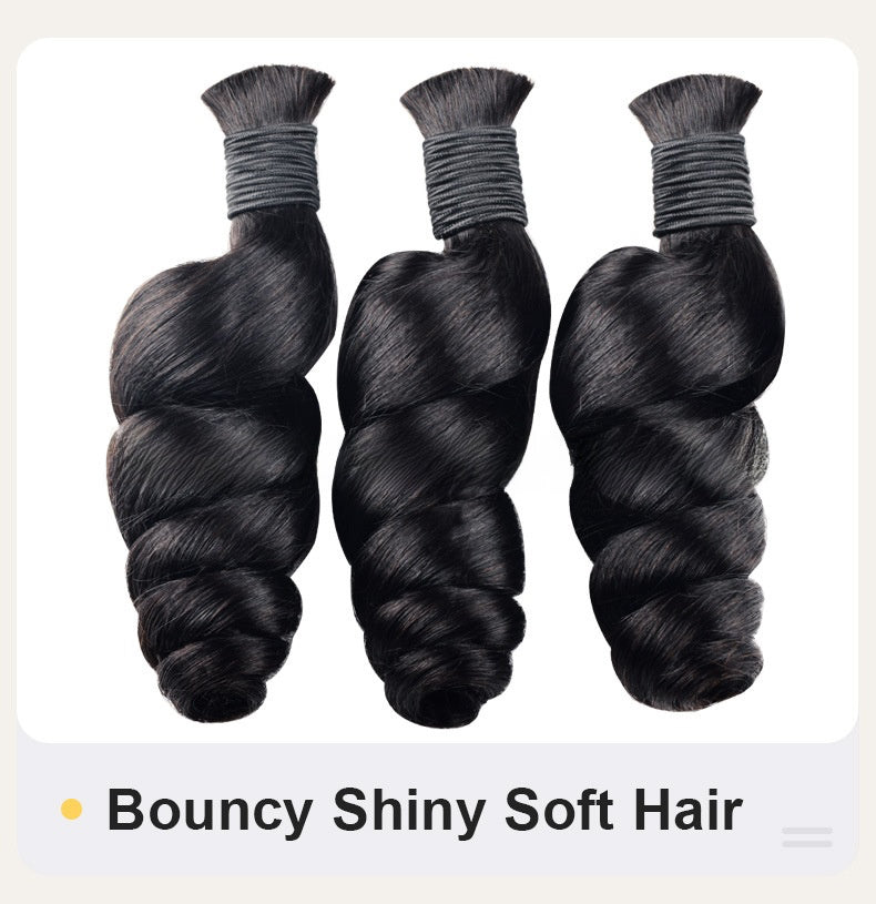 100% Human Hair Braiding Bulk Hair Real Hair Wig Human Hair