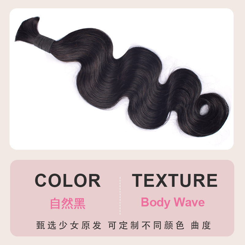 100% Human Hair Braiding Bulk Hair Real Hair Wig Human Hair