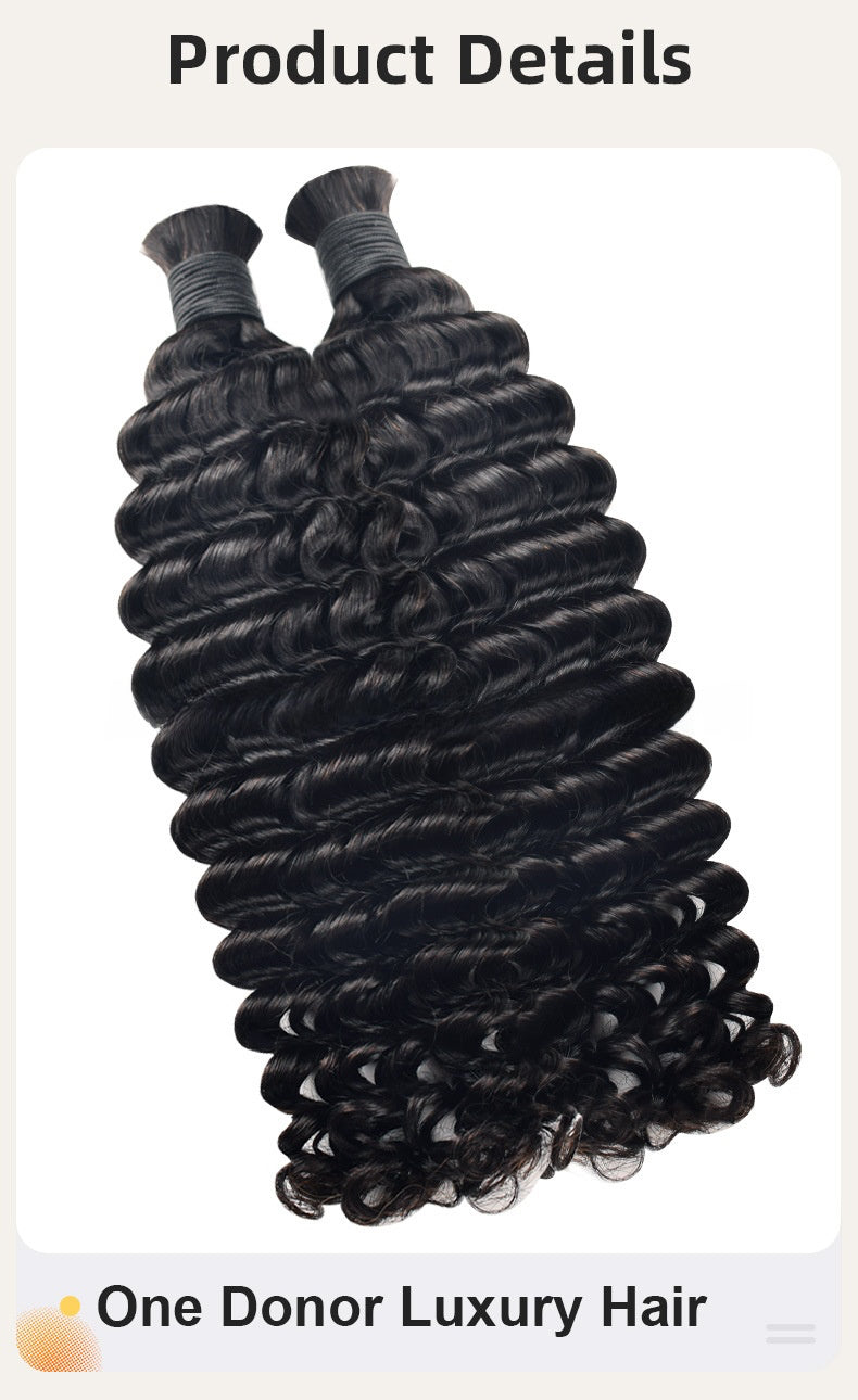 100% Human Hair Braiding Bulk Hair Real Hair Wig Human Hair