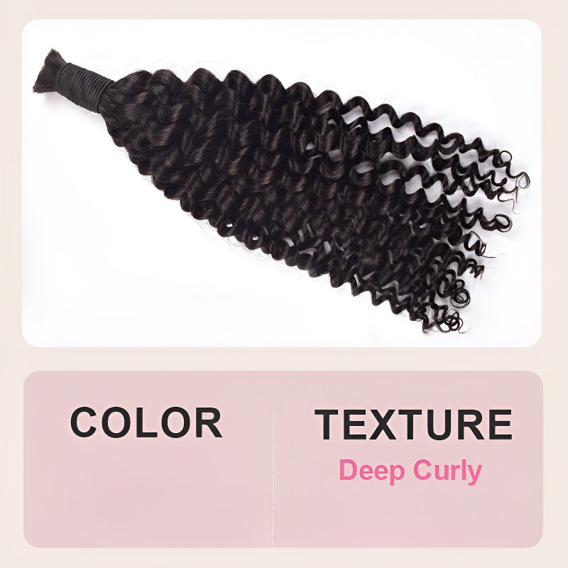 100% Human Hair Braiding Bulk Hair Real Hair Wig Human Hair