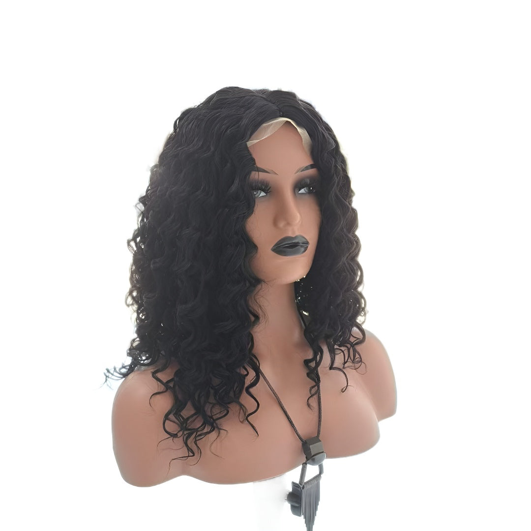 Wigs Short Curly Hair Wig High Quality Rose Net Simulation Scalp Wig