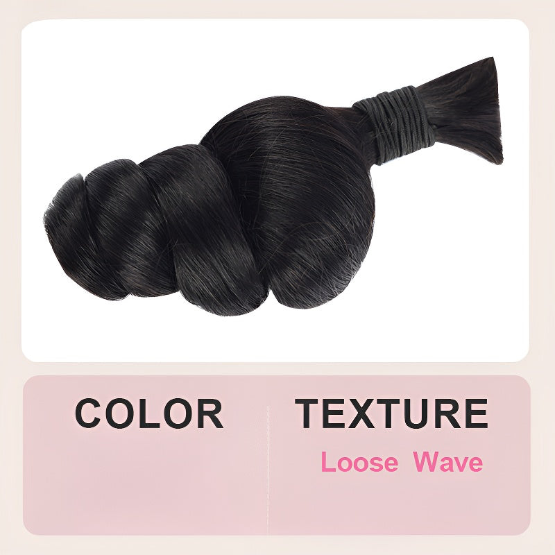 100% Human Hair Braiding Bulk Hair Real Hair Wig Human Hair