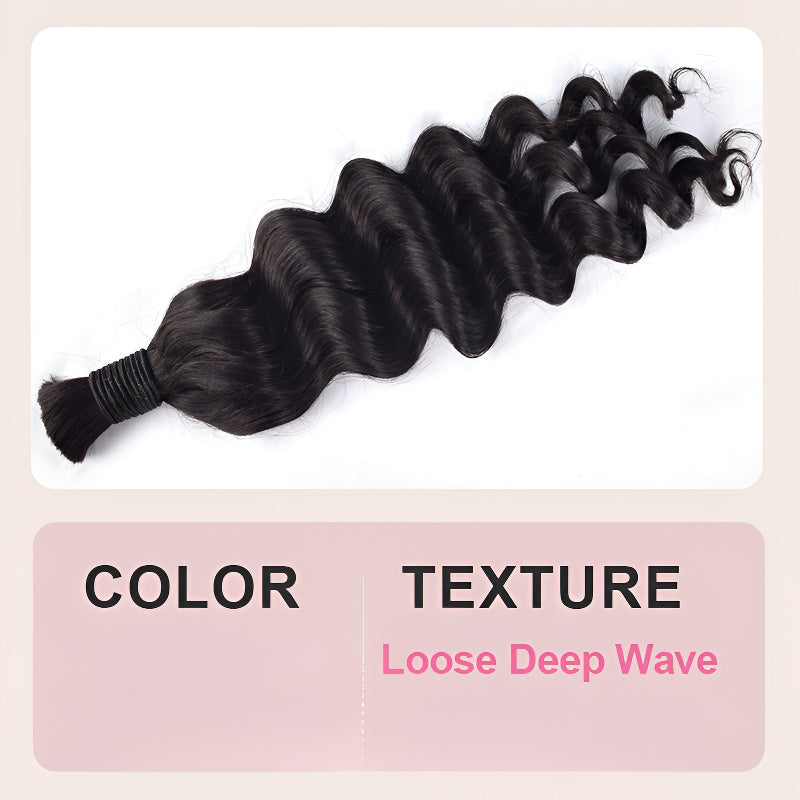 100% Human Hair Braiding Bulk Hair Real Hair Wig Human Hair