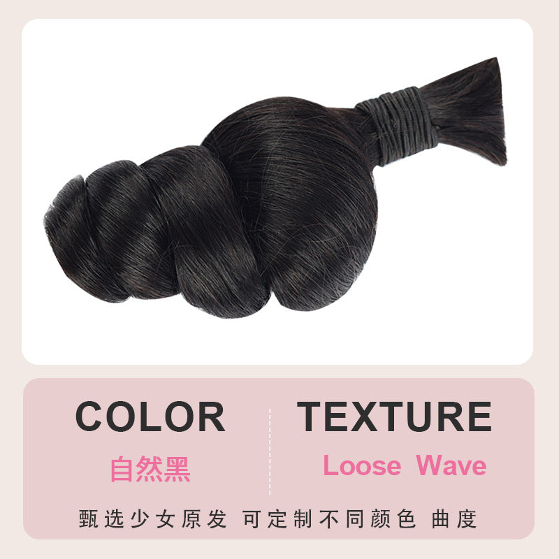 100% Human Hair Braiding Bulk Hair Real Hair Wig Human Hair
