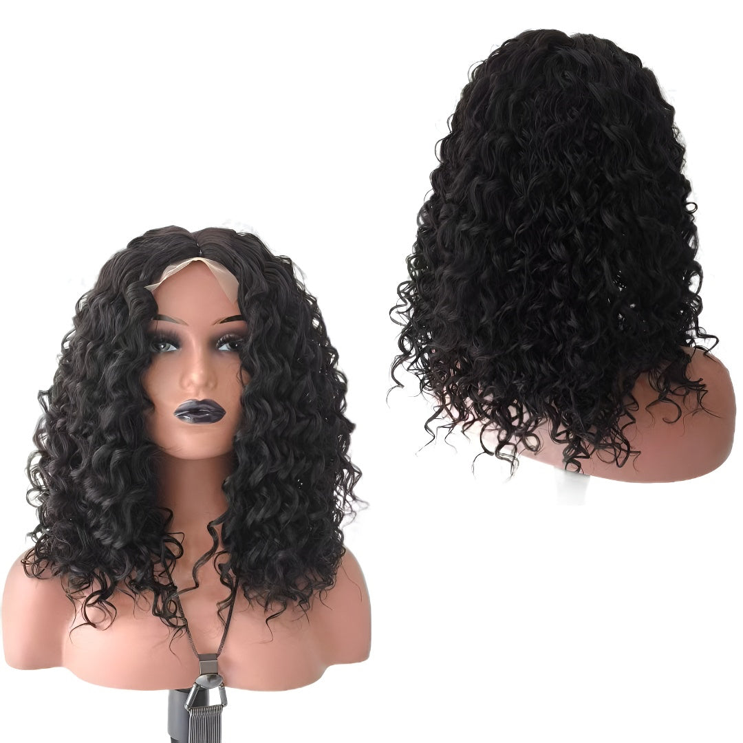 Wigs Short Curly Hair Wig High Quality Rose Net Simulation Scalp Wig