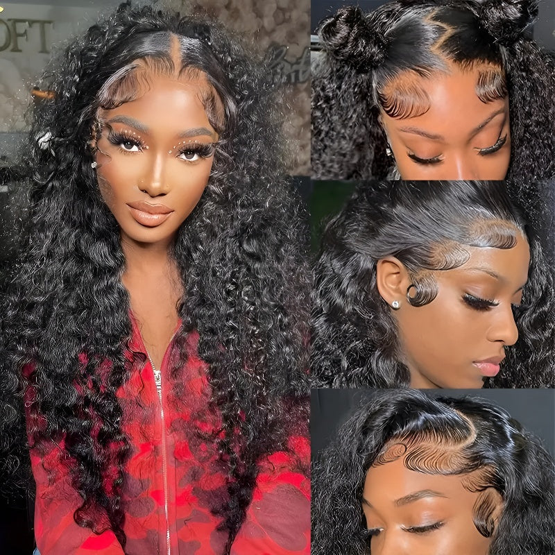 Fashion Front Lace Edge 13*4 Wig Hot Selling Small Curl Wrap Tube Afro Wig
