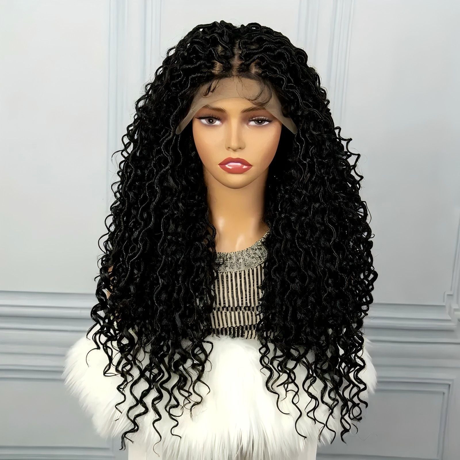 Hot-Selling Full Lace New Goddess Locs Braids Wig