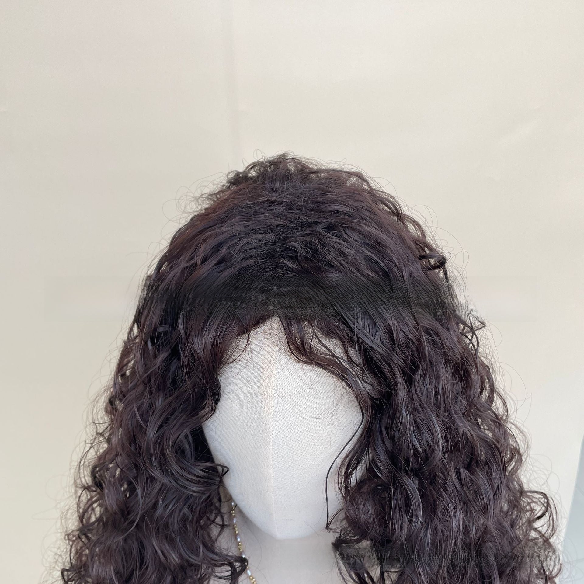 Wig Black Brown Latin American Curly Wig Long Curly Hair Wig