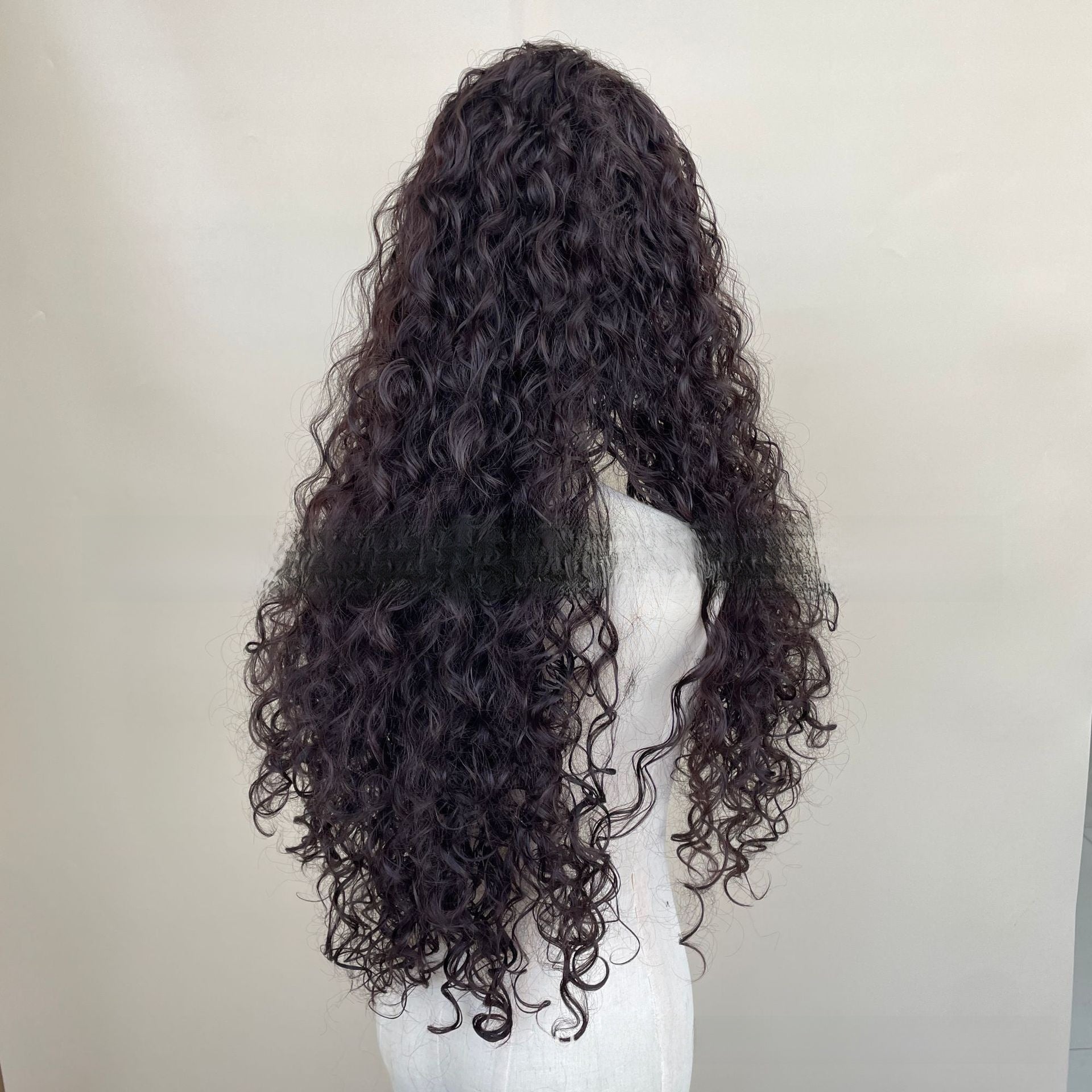 Wig Black Brown Latin American Curly Wig Long Curly Hair Wig