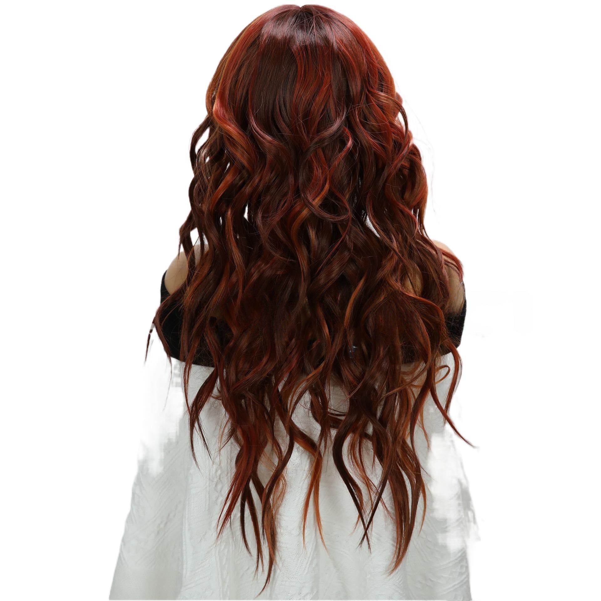 Fashion Lace Front Wig Coffee Color Curly Hair Hot-Selling Wig