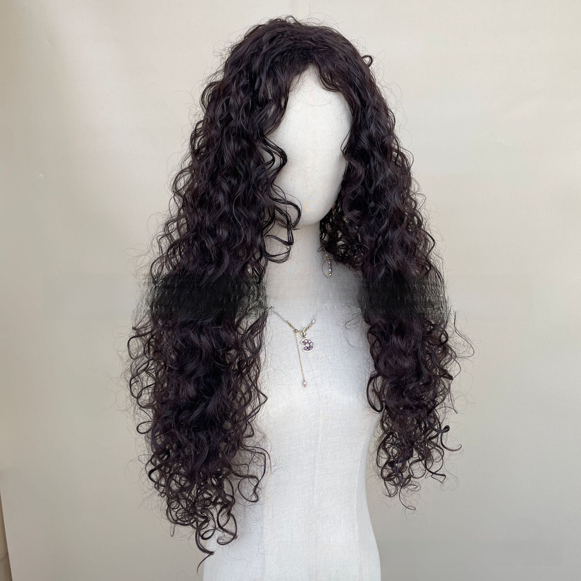 Wig Black Brown Latin American Curly Wig Long Curly Hair Wig