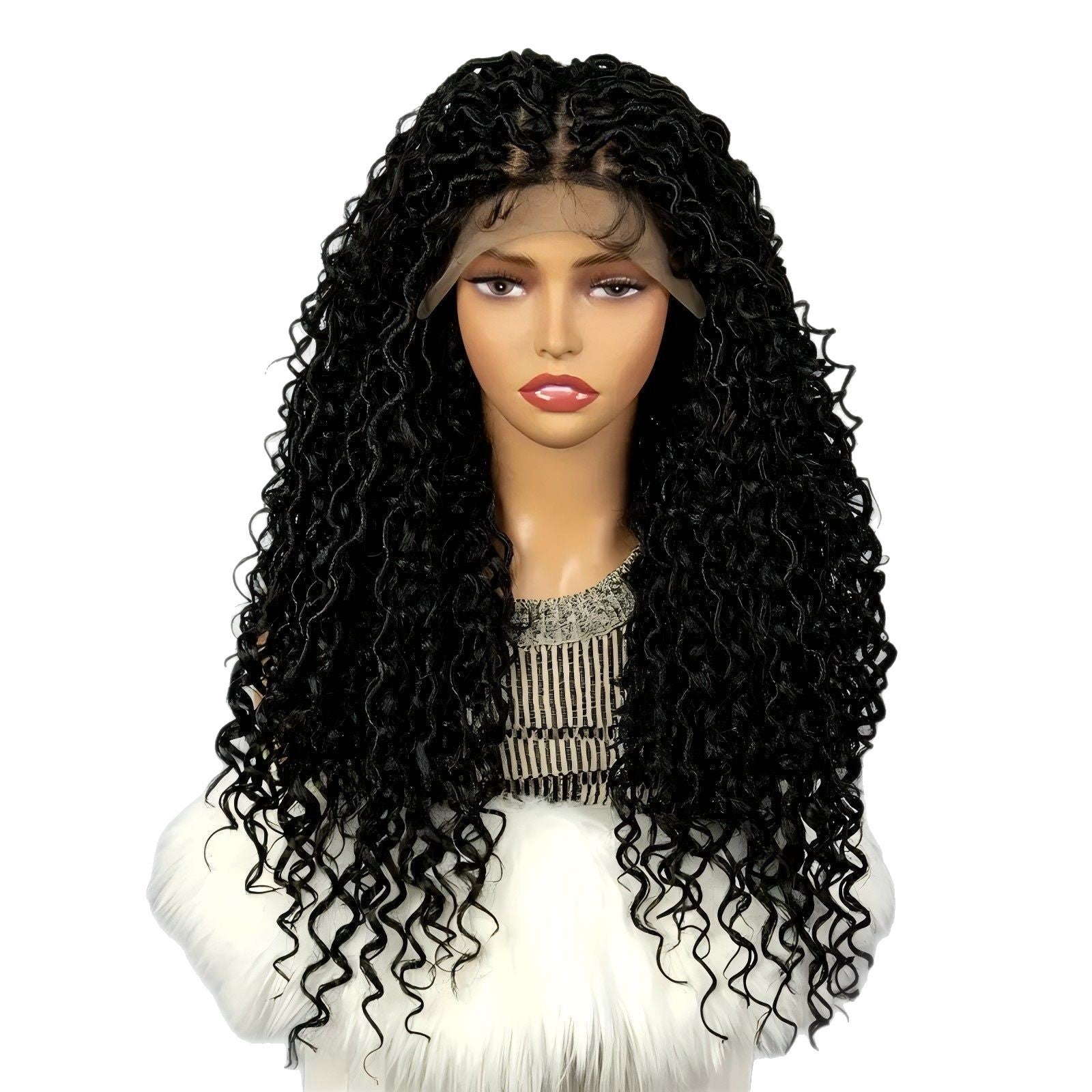 Hot-Selling Full Lace New Goddess Locs Braids Wig