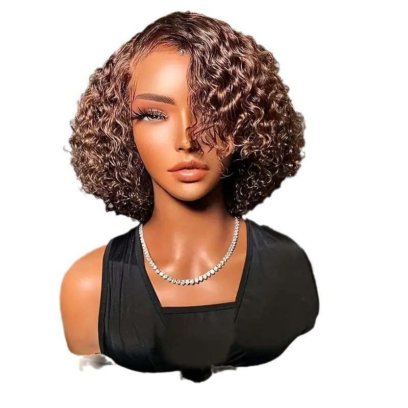 Hot-selling Front Lace Small Curl Wig Cap Fashionable Front Lace Wig Cap