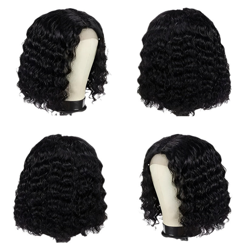 Lace Wig Women's Small Curly Short Curly Hair Afro Fluffy Natural Full Head Wig