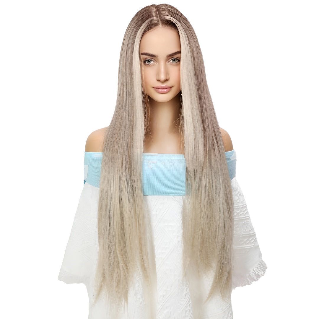 Fashion Front Lace Wig Gray Straight Hair Wig Hot-Selling Wig
