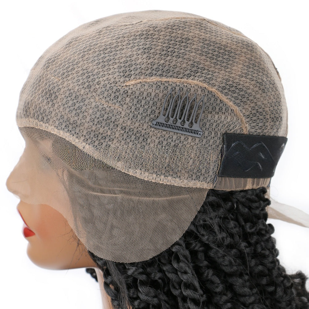 Full Lace Air Three-strand Braid Flyaway Wig Braided Lace Wig Hand Crochet Lace Wig