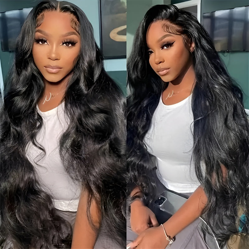 12A Front Lace Wig Women's Middle Part Big Wave Long Curly Full Wig