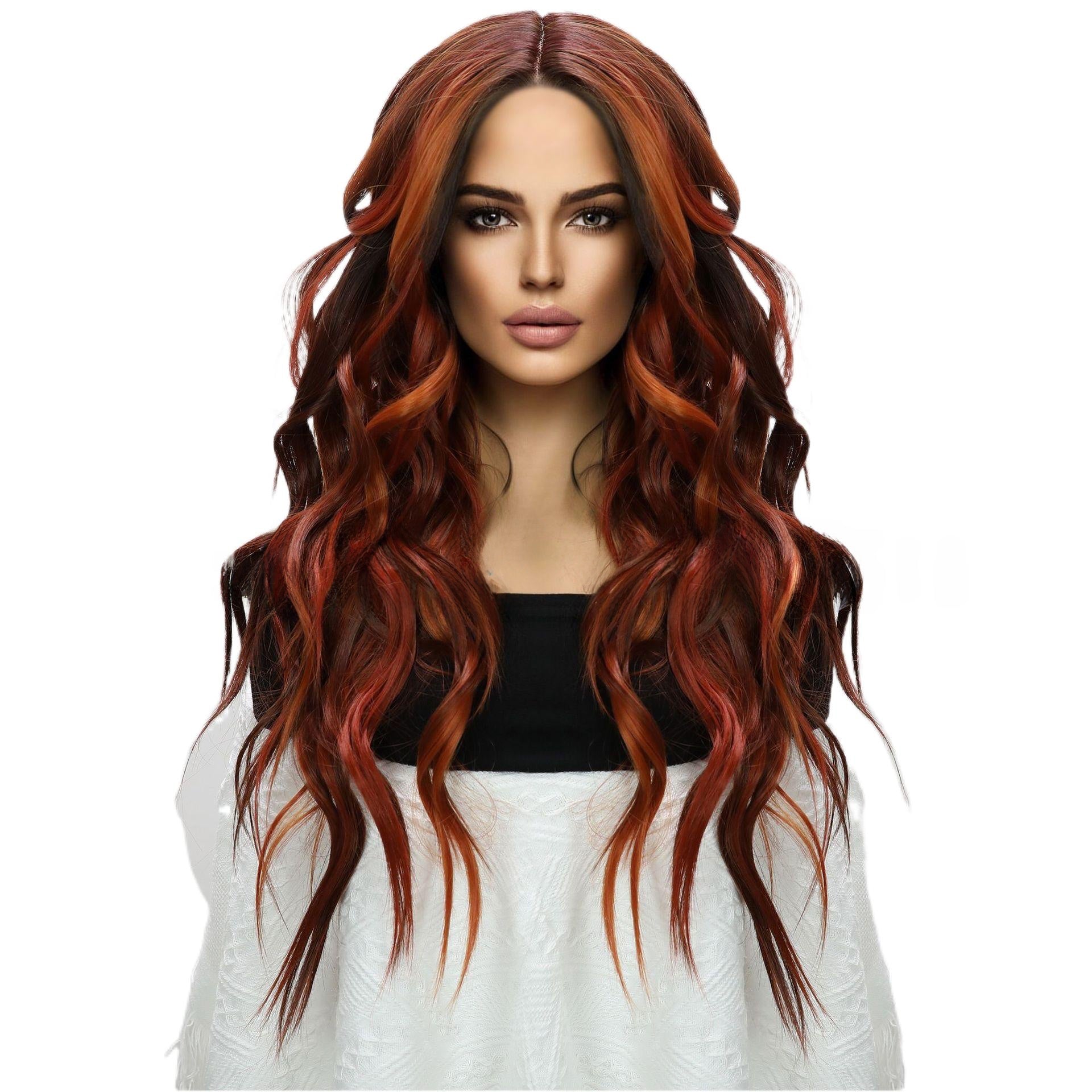 Fashion Lace Front Wig Coffee Color Curly Hair Hot-Selling Wig