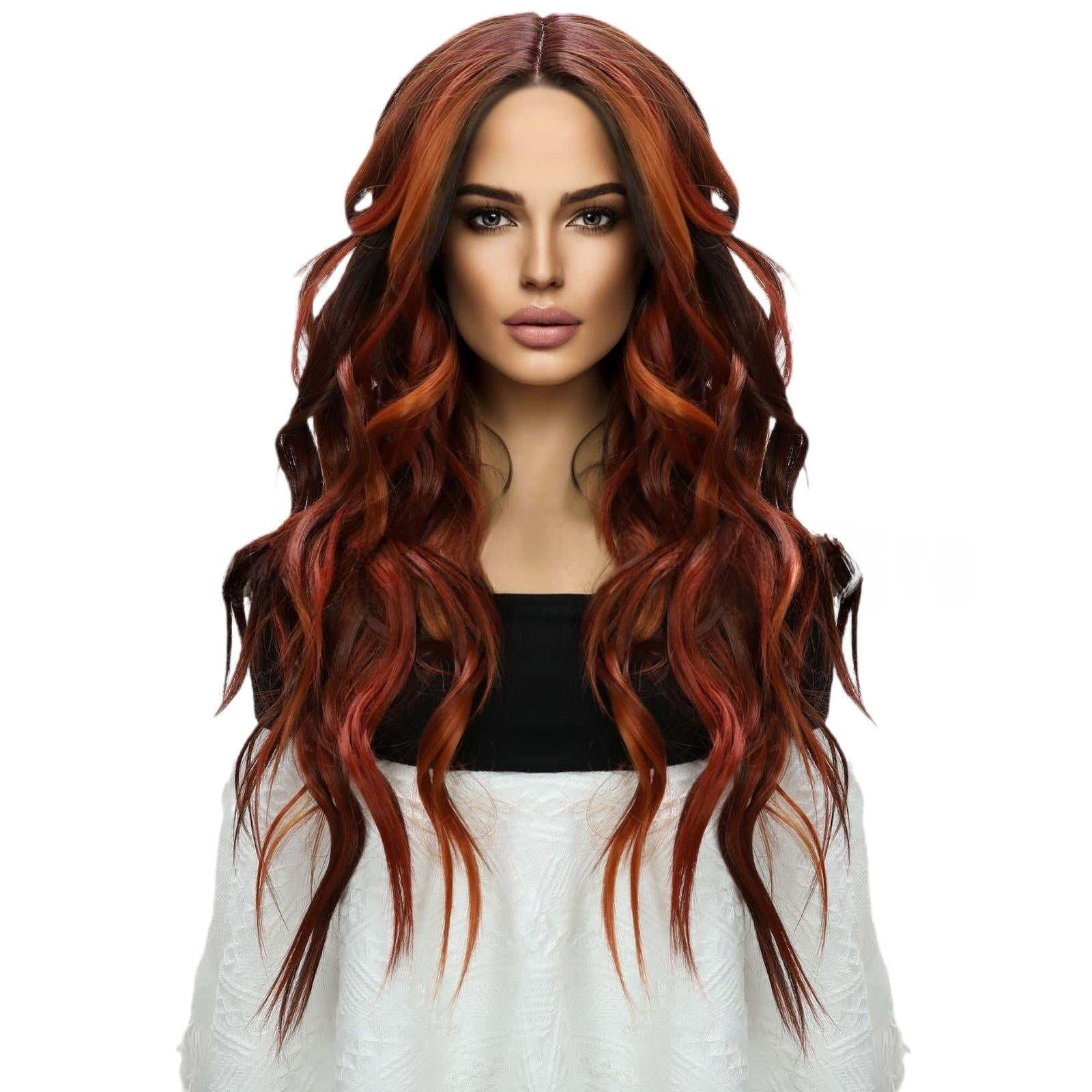 Fashion Lace Front Wig Coffee Color Curly Hair Hot-Selling Wig