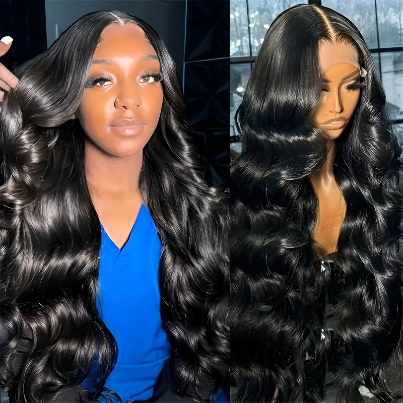 12A Front Lace Wig Women's Middle Part Big Wave Long Curly Full Wig