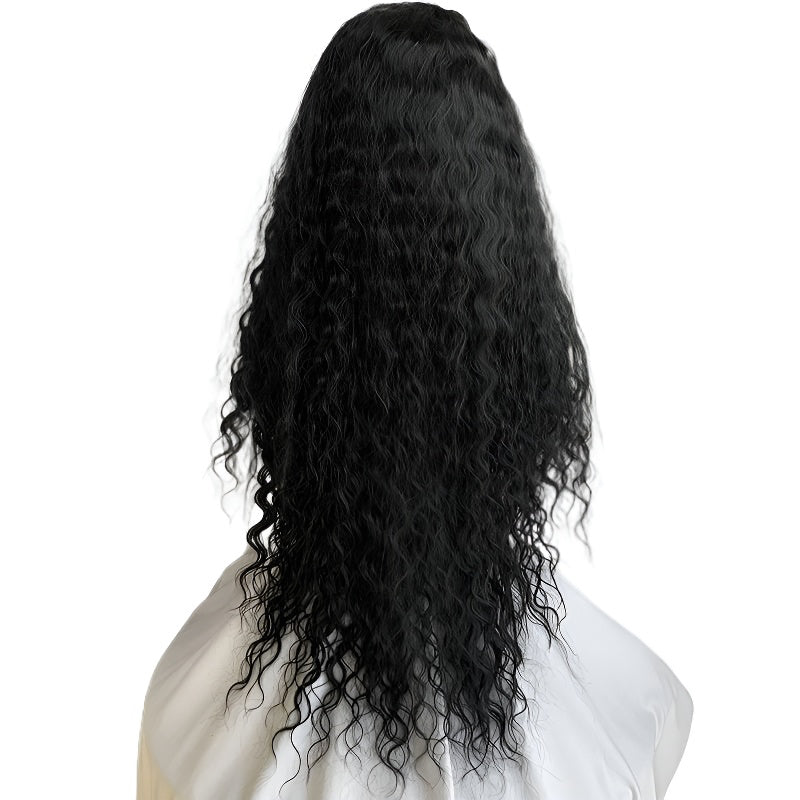Fashion Long Curly Hair Front Lace American Wave Wig Frontal Wave Lace Wigs