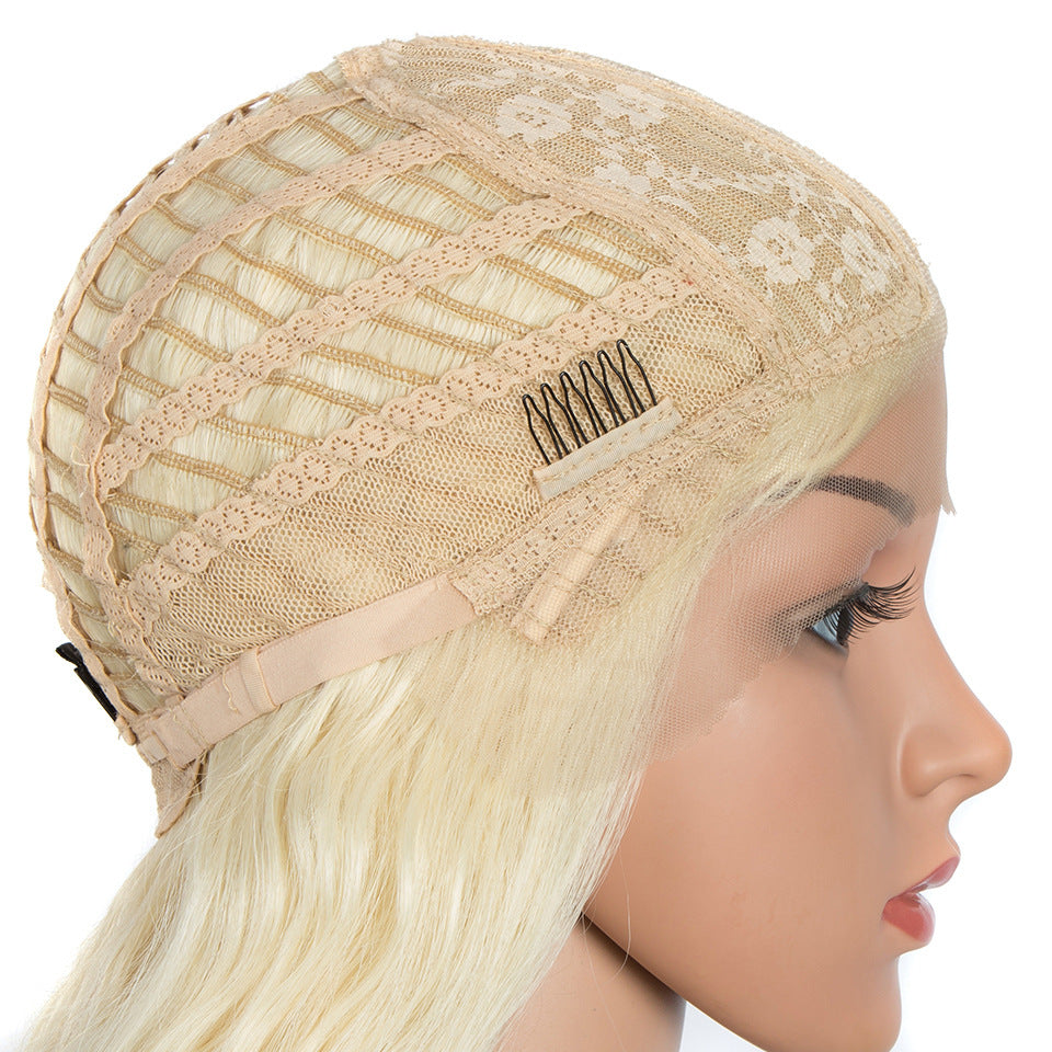 Hot Selling Long Water Wave Fashion Curly Hair Front Lace Wig Cosplay Fashion Wig