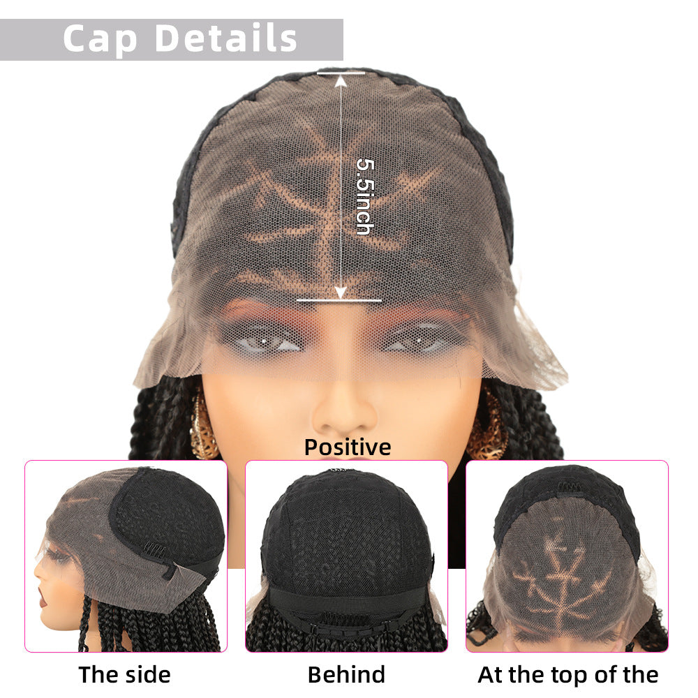 3 Hand-Woven Wig Headband Braids Women's Dreadlocks Goddess Locs Three-Strand River Locs